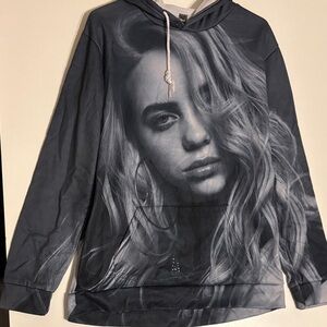 Women's Charcoal Graphic Hoodie
